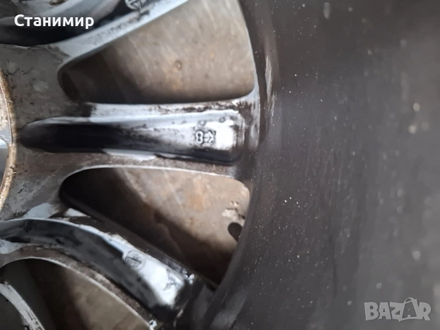 Оригинални Тойота 17-ки 5/114.3 прахово боядисани с гуми., снимка 5 - Гуми и джанти - 53711885