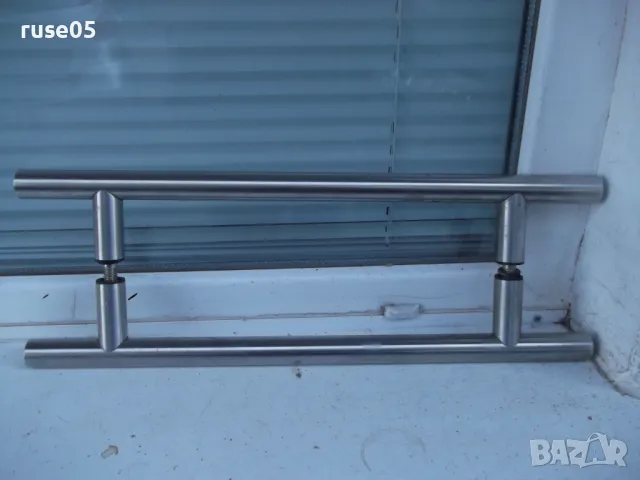 Дръжка тръбна за стъклена врата - инокс, Ф 30 mm, 500/350 mm, снимка 7 - Железария - 47261159