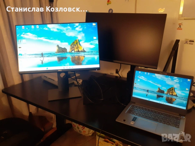 Монитори Lenovo L27q-10 и Dell P2419H, снимка 4 - Монитори - 53306263