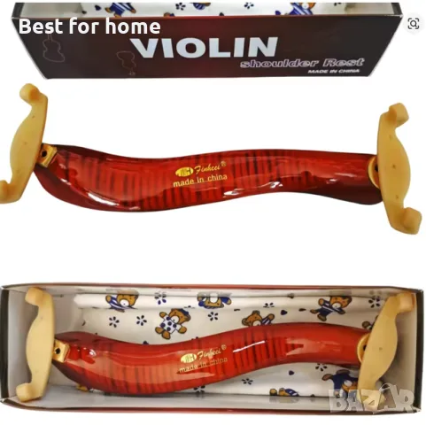 1 бр. Висококачествена кленова регулируема раменна поставка за цигулка и виола, размер 4/4-1/8, снимка 2 - Други - 55906852
