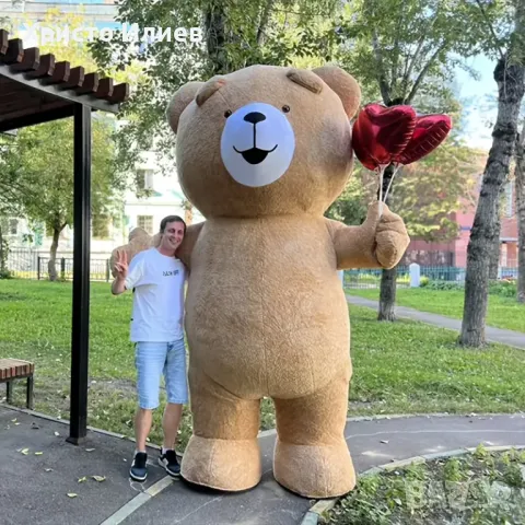 Гигантски костюм на кафяво мече Теди 1,9м за изненади детски рожденни дни партита, снимка 6 - Други - 48910931