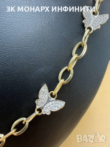 Златен ланец /585/, снимка 3 - Колиета, медальони, синджири - 53057354