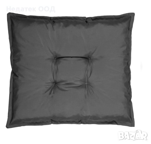 Водоустойчива възглавница за под, 60x50 см, Въглен/ сива, снимка 2 - Възглавници - 41476742