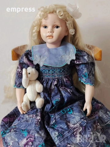 Намалена Порцеланова кукла Pauline , снимка 2 - Колекции - 52143630