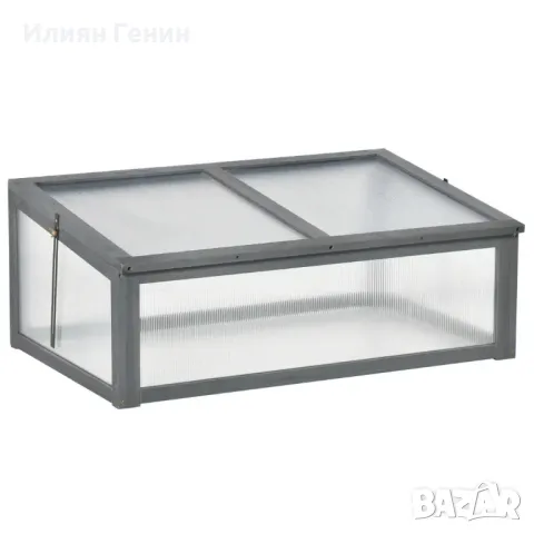 Мини оранжерия Outsunny, малка оранжерия за градината, с PC панели, добра светлопропускливост