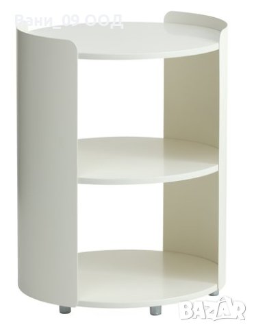 Бяло нощно шкафче с модерен дизайн