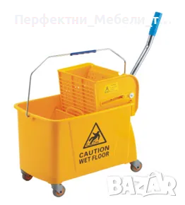 Професионална единична/двойна кофа за почистване с преса за изцеждане-от 20 л.до 36 л.