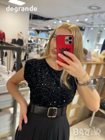 Елегантна рокля с паети , снимка 3 - Рокли - 52693044