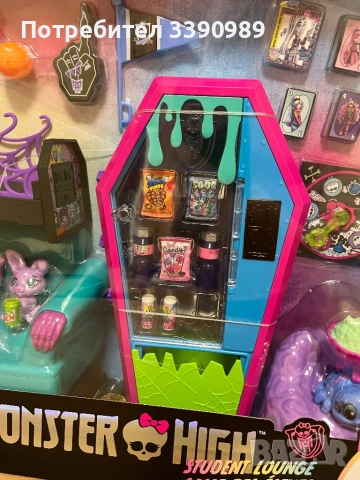 Комплект мебели за кукли, Monster High, страховито студио, многоцветен, снимка 11 - Кукли - 53410916