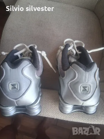 Мъжки маратонки Nike Shox silver 44.5, снимка 7 - Маратонки - 55809146