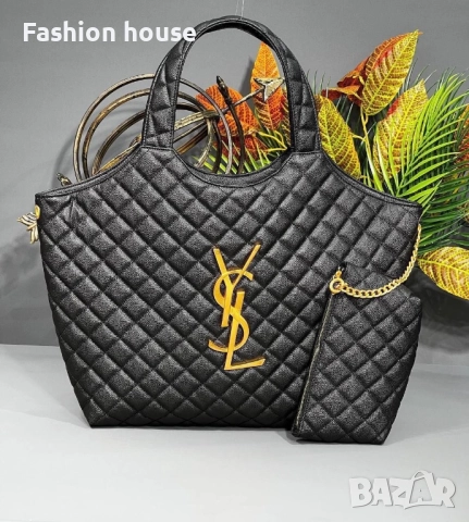 YSL голяма дамска чанта с несисер