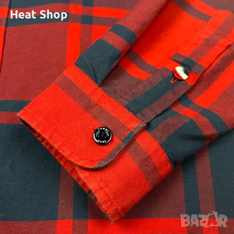 Мъжка Риза Tommy Jeans TMJ Badge Plaid Overshirt, снимка 5 - Ризи - 48760182