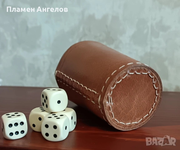 Комплект за барбут със пет броя зарчета, снимка 3 - Други игри - 53516608