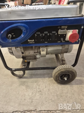 Генератор за ток бензинов трифазен 5500W, снимка 6 - Генератори - 52996269