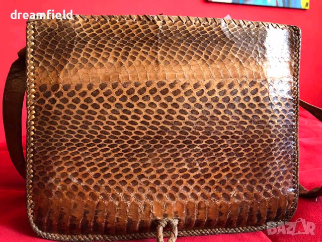 Чанта от змийска кожа, снимка 2 - Чанти - 41620288
