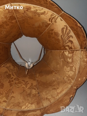 Ретро голям абажур за настолна лампа за реставрация , снимка 11 - Антикварни и старинни предмети - 52878765