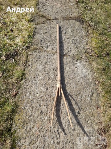 Стара дървена трирога вила #2, снимка 3 - Други ценни предмети - 44340562