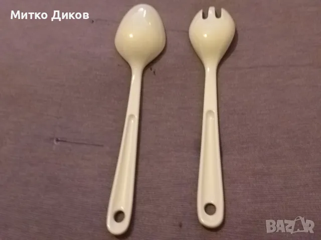 Комплект бамбукови прибори за хранене или сервиране-за закачане има 25 и 24см, снимка 2 - Прибори за хранене, готвене и сервиране - 49171980