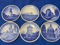 Royal Copenhagen. 6 бр.чинийки за стена.Porcelain., снимка 1