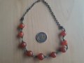 Ретро гердан, етно, карнеол, гранулация, 265к, посребрен бронз,

, снимка 8