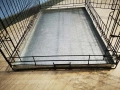 транспортна клетка метална сгъваема 90x57x65см за куче, стационар, снимка 7