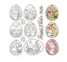 Великденски яйца яйце Великден заек силиконов гумен печат декор украса бисквитки фондан Scrapbooking, снимка 1