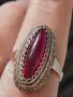 Пръстен от сребро, съветски красив, снимка 2