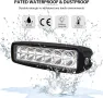 PICAA LED работна светлина 2 x 6 инча 18 W ATV Камион Офроуд, снимка 6