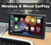 7INCH Мултимедийна навигация със стойка АНДРОИД АУТО и Ейпъл КАрплей за автомобил , снимка 4