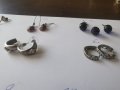 Сребърни обеци, снимка 4