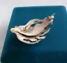 3D сребриста брошка със седеф, снимка 6