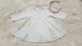 Детска бяла рокля H&M 9-12 месеца, снимка 13