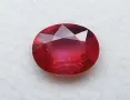 Рубин в пастелен оранжево червен цвят - 1.21кт.! Сертифициран! Нов!, снимка 8