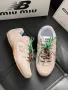 Miu Miu Дамски Бежови Маратонки👟Дамски Спортни Обувки В Бежов Цвят Миу Миу Код E218, снимка 2
