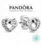 Дамски обеци Пандора сребро 925 Pandora Moments Love. Колекция Amélie