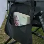 Сгъваем градински шезлонг с възглавница, поставка за напитки и джоб, снимка 10