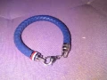 Tommy Hilfiger гривна естествена кожа нова синя оригинална, снимка 3