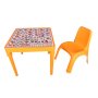 Детска маса с българската азбука с един стол - различни цветове, снимка 2