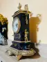 Изключително красив и изящен настолен часовник в класически френски стил (тип Севър / Sèvres), снимка 2