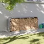 vidaXL Поставка за дърва, светлосив, 234x45x100см, поцинкована стомана, снимка 2