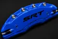 Метални капаци за спирачни апарати SRT – Dodge / Jeep – 4 броя, Сини, снимка 2