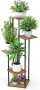 Нова 5-степенна Висока метална Стойка Поставка за растения цветя саксии Подарък Дом градина, снимка 3