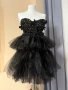 Къса черна бална рокля, снимка 1
