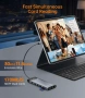 Докинг станция NOVOO USB C 15 в 1, 2 HDMI 4K@60Hz, USB-C/A 10Gbps, VGA, SD/TF четец, RJ 45, снимка 5
