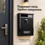 Черна стоманена пощенска кутия с ключ и прозорче, снимка 7