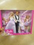 Кукли Barbie младоженци с деца, снимка 1 - Кукли - 42170805
