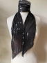 Шал с пайети в черно и кафяво/ различни видове, снимка 4