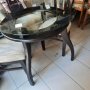 Дизайнерски трапезна  маса с 2 стола,Италия, снимка 1 - Маси - 41810054