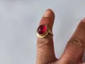 Златен пръстен 14 С 585 с рубин, снимка 5