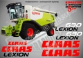 CLAAS Lexion 460 стикери надписи, снимка 6